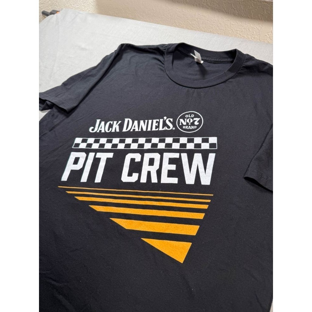 Jack Daniel's Pit‎ Crew 2024 Race Weekend Large Black T-Shirt NEW